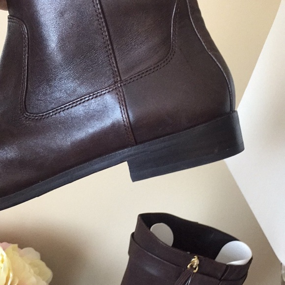 KATE SPADE Ronnie Riding Brown Leather Boots - Picture 3 of 11